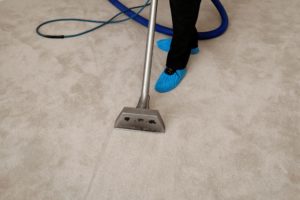 Carpet being cleaned