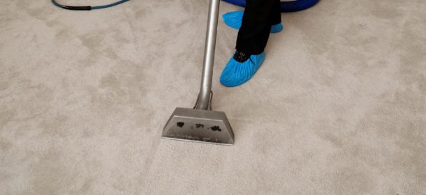 Carpet being cleaned